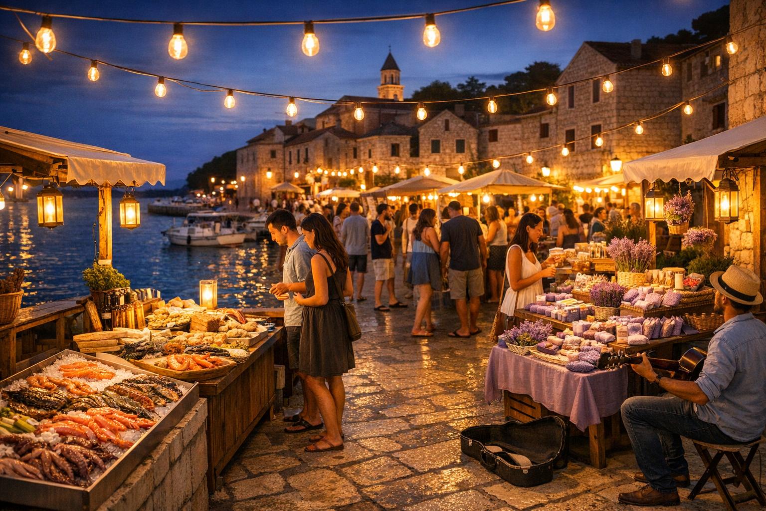 Najlepsze nocne targi w Dalmacji