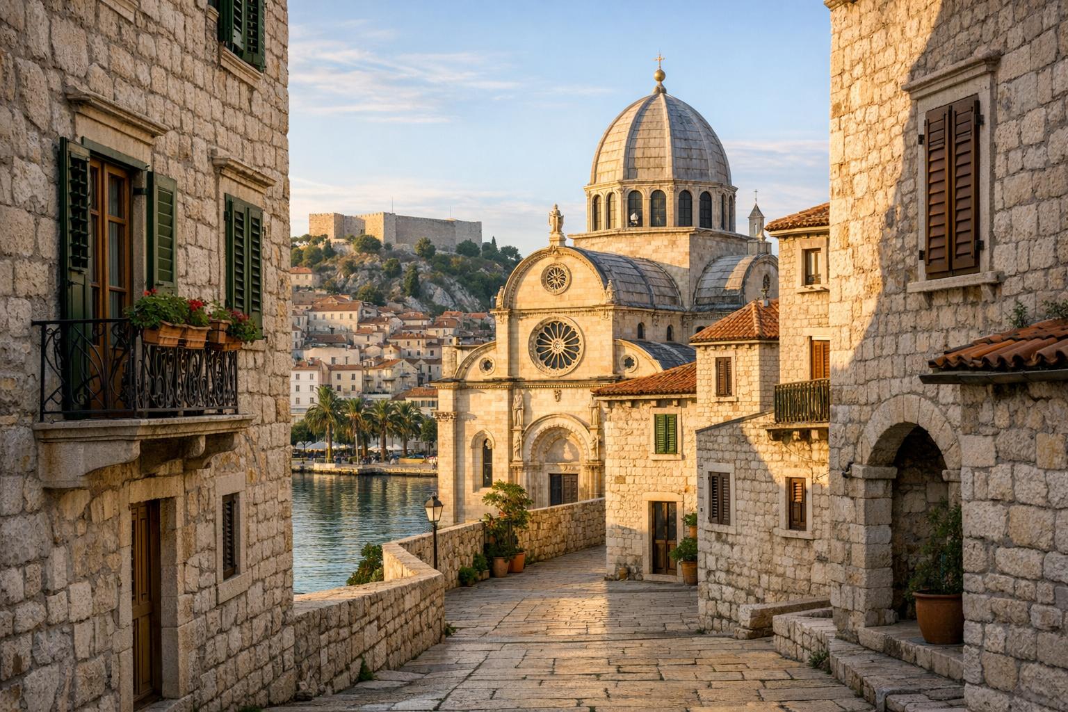 Samodzielny spacer po Starym Mieście w Šibeniku