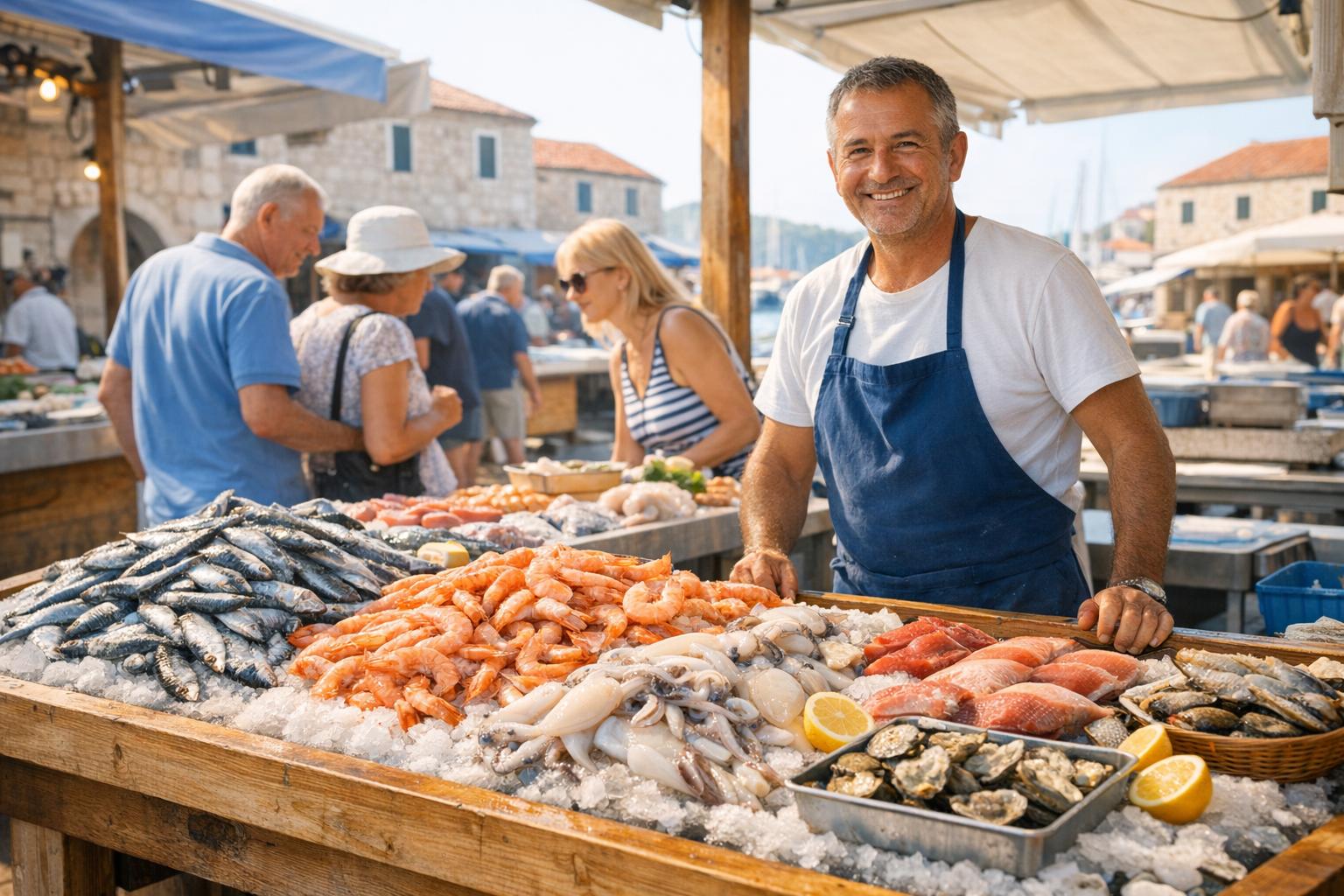 Przewodnik po targach rybnych w Chorwacji