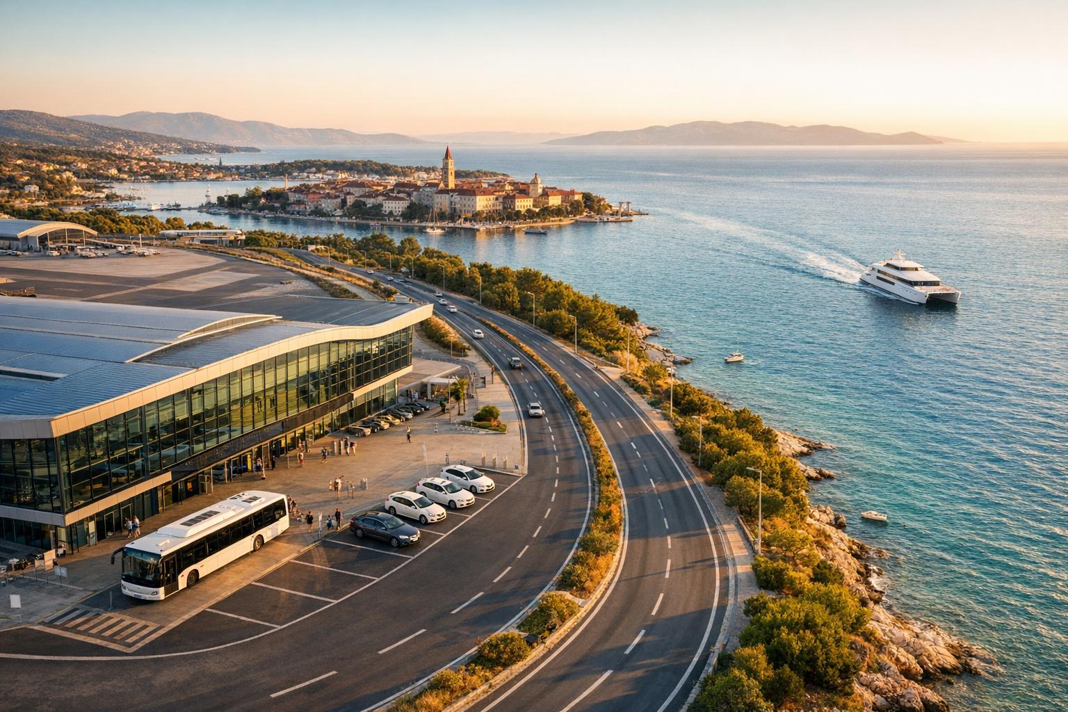 Lotnisko Split – dojazd do centrum, Trogiru i na Hvar (autobus, taxi, transfer)