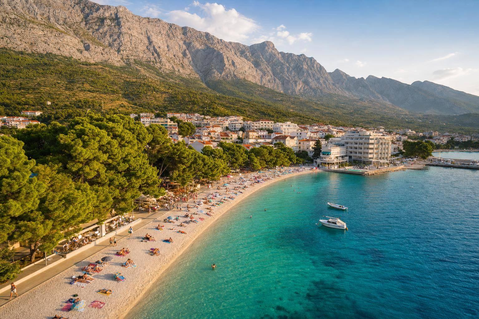 Baška Voda - plaże, atrakcje i noclegi na Riwierze Makarskiej